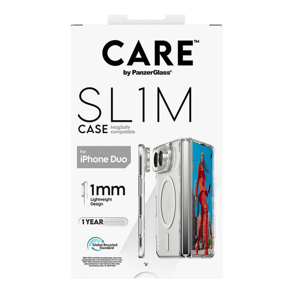 Maska SL1M s MagSafeom za iPhone Duo, Prozirna, PanzerGlass