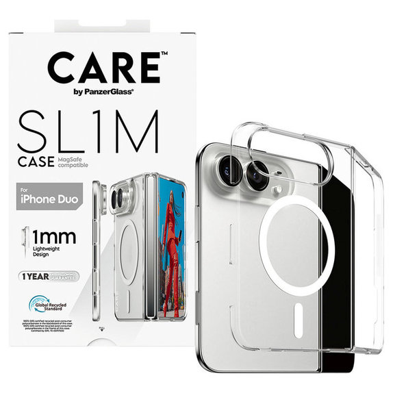 Maska SL1M s MagSafeom za iPhone Duo, Prozirna, PanzerGlass