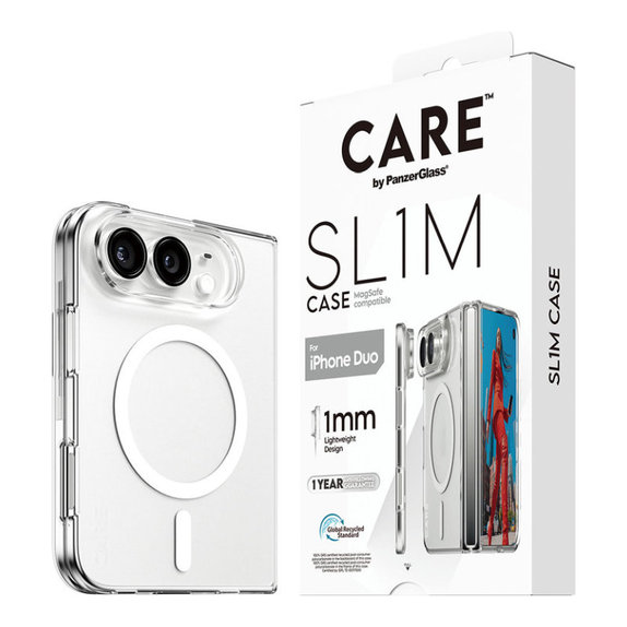 Maska SL1M s MagSafeom za iPhone Duo, Prozirna, PanzerGlass