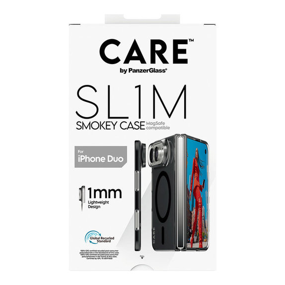 Maska SL1M Smokey s crnim MagSafeom za iPhone Duo, PanzerGlass