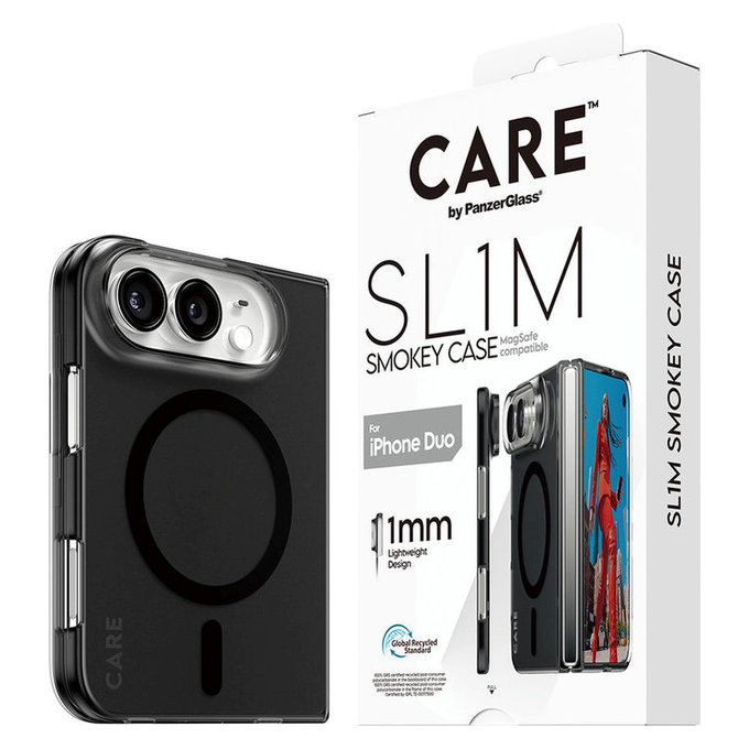 Maska SL1M Smokey s crnim MagSafeom za iPhone Duo, PanzerGlass