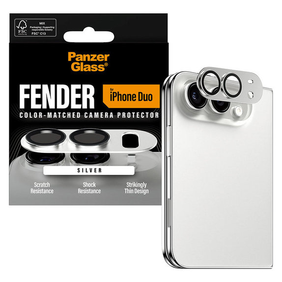 Zaštita objektiva Fender za iPhone Duo, Bijela, PanzerGlass