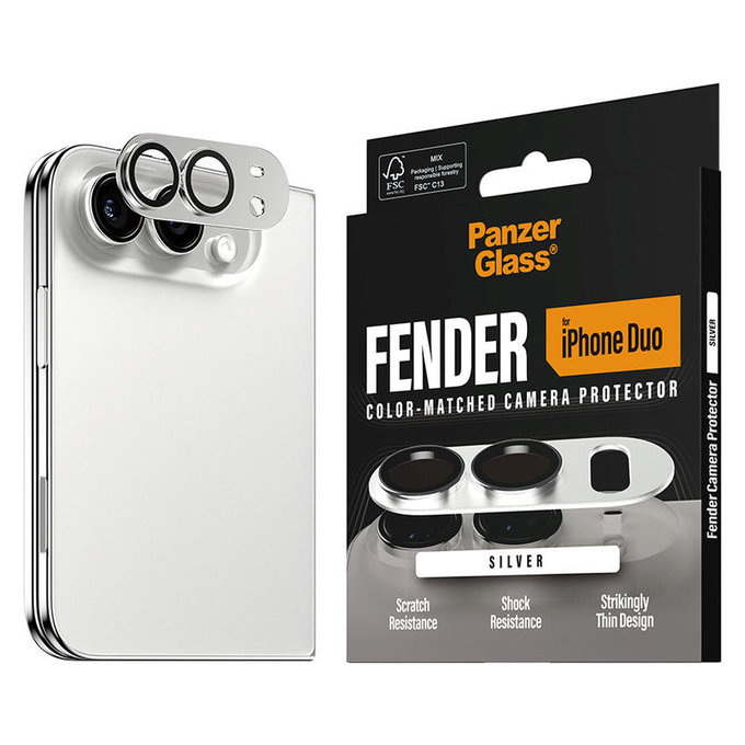Zaštita objektiva Fender za iPhone Duo, Bijela, PanzerGlass