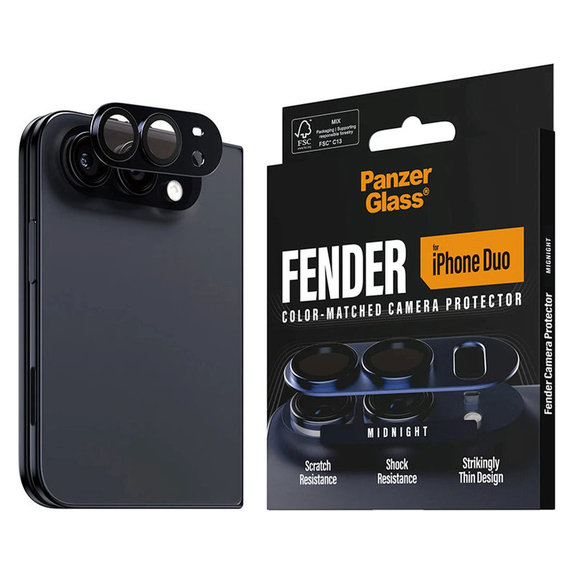 Zaštita objektiva Fender za iPhone Duo, Dark Blue, PanzerGlass