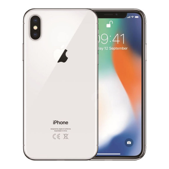Apple iPhone X Silver 256GB B Obnovljeno