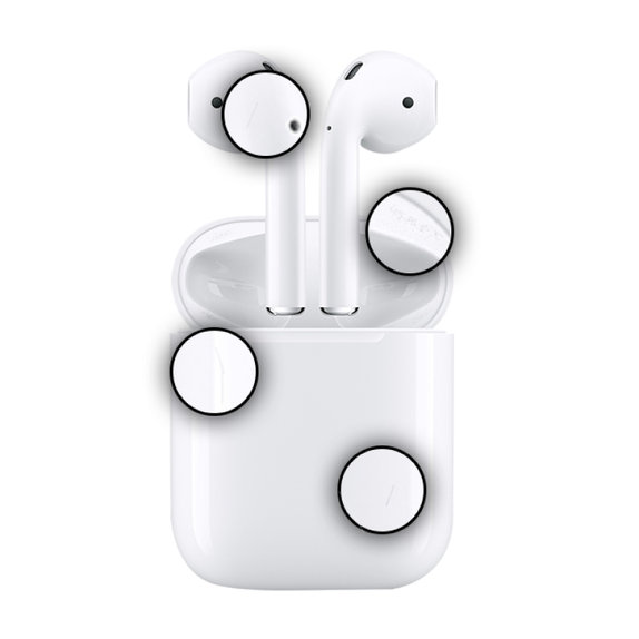 Apple AirPods (2nd Gen) z Brezžično Torbico A Obnovljeno
