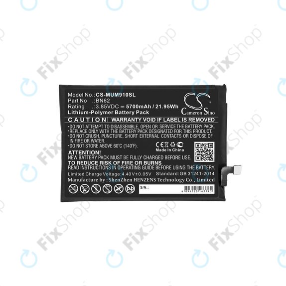 Xiaomi Redmi 9T - Baterija BN62 5700mAh HQ