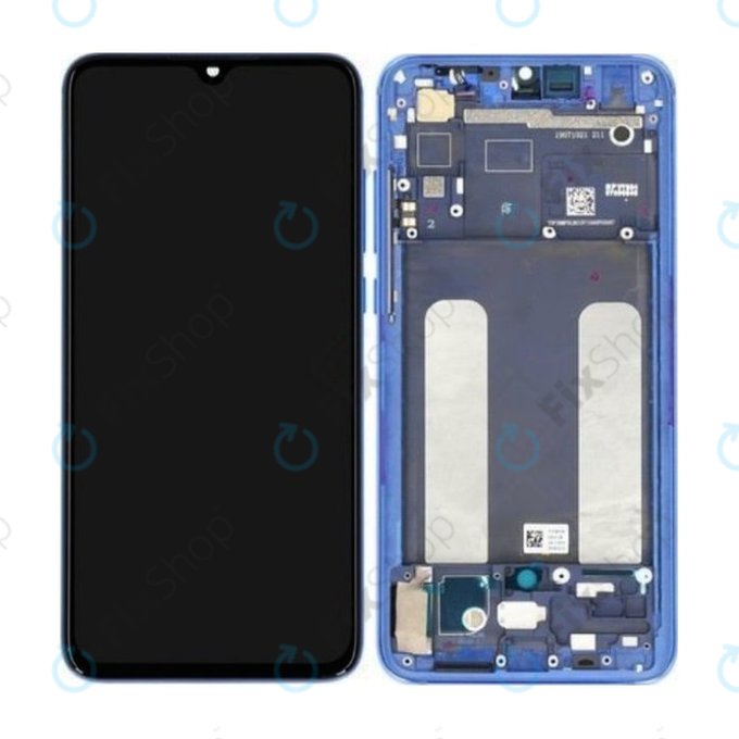 Xiaomi Mi 9 Lite - LCD zaslon + zaslon osjetljiv na dodir + okvir (Aurora plava) - 561010033033, 5600040F3B00 Originalni servisni paket