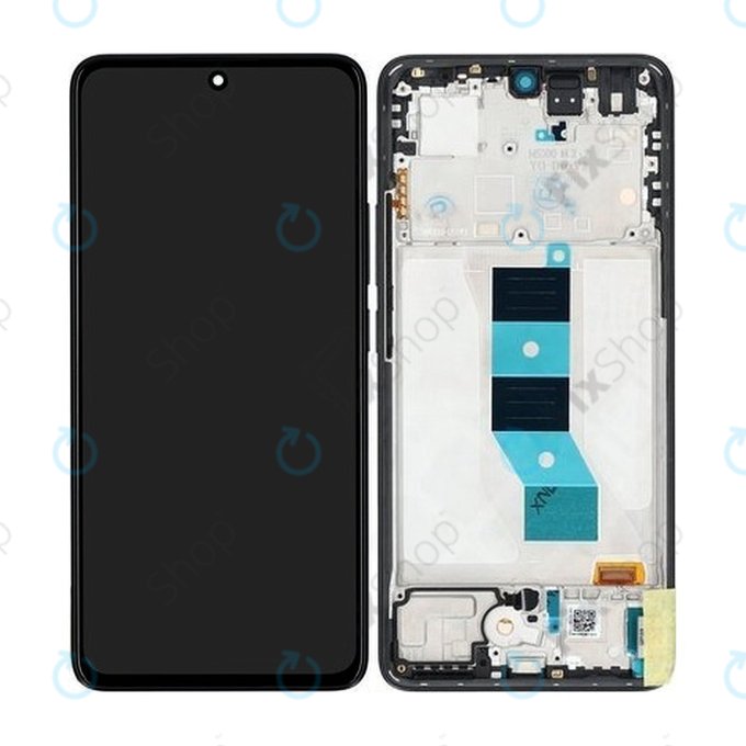 Xiaomi Redmi Note 14 5G 24094RAD4G - LCD zaslon + zaslon osjetljiv na dodir + okvir (Midnight Black) - 56002000O1700 Genuine Service Pack