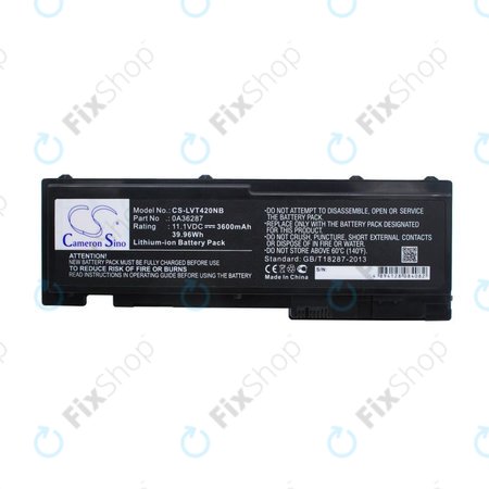 Baterija za Lenovo Thinkpad T420s, T420si, 3600mAh, Li-Ion, 11.1V, 0A36287, HQ