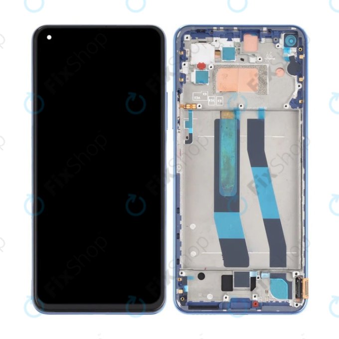 Xiaomi Mi 11 Lite 4G M2101K9AG - LCD zaslon + zaslon osjetljiv na dodir + okvir (Bubblegum Blue) TFT