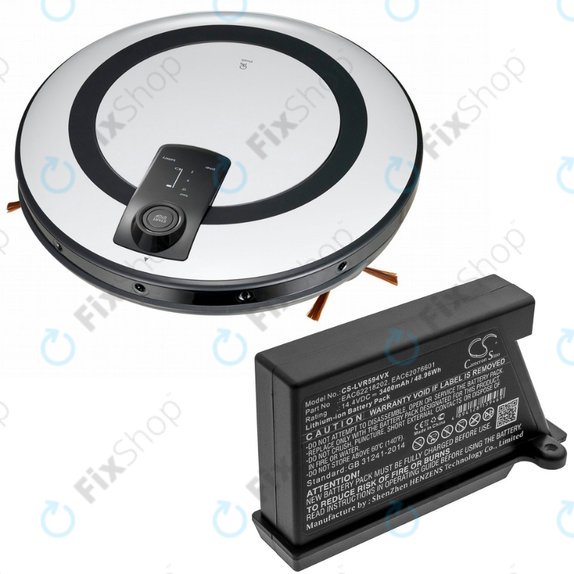 LG HomBot-series, VR-series - Baterija EAC62218202, EAC62076601 Li-Ion 14.4V 3400mAh HQ