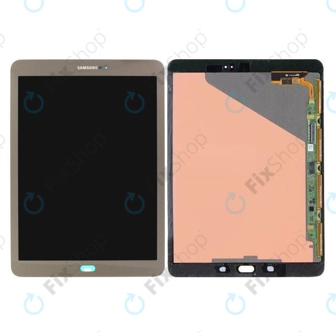 Samsung Galaxy Tab S2 9.7 T810, T815 - LCD zaslon + zaslon osjetljiv na dodir (zlatni) - GH97-17729C Originalni servisni paket