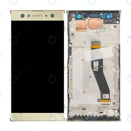 Sony Xperia XA2 Ultra Dual - LCD zaslon + zaslon osjetljiv na dodir + okvir (zlatni) - 78PC2300040 Originalni servisni paket
