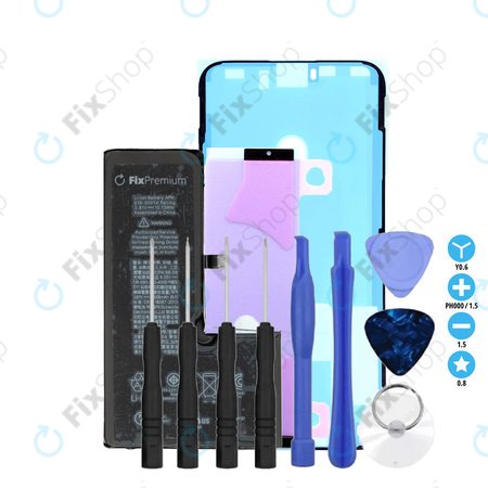 Apple iPhone XS - Baterija 2658mAh FixPremium + Ljepilo za baterije + Ljepilo za LCD + Set alata - Multipack