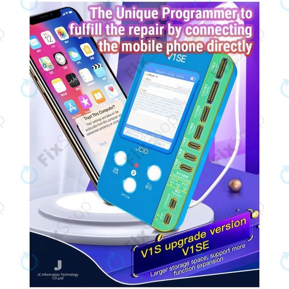 JC V1SE Programmer + LCD, baterija, otisak prsta, Face ID i ploče serije 12 (iPhone 7 - 12 Pro Max)