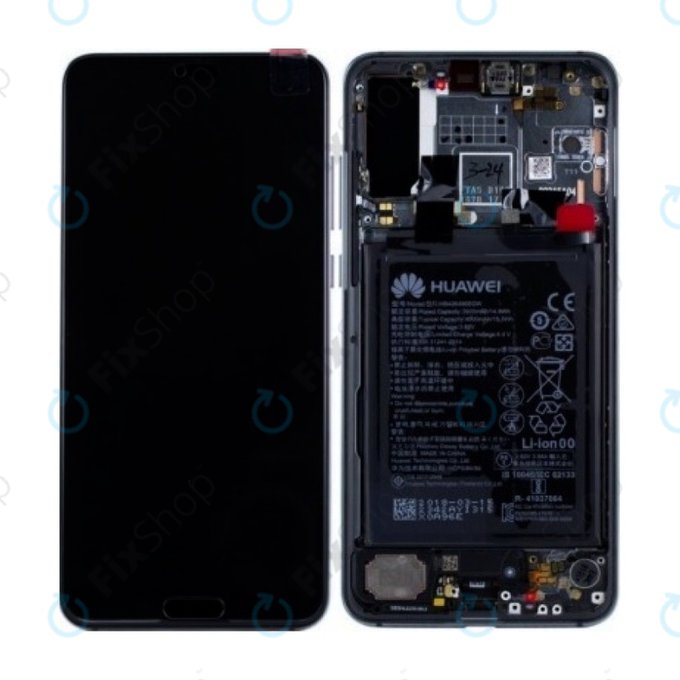 Huawei P20 Pro CLT-L29, CLT-L09 - LCD zaslon + zaslon osjetljiv na dodir + okvir + baterija (ponoćno plava) - 02351WTP