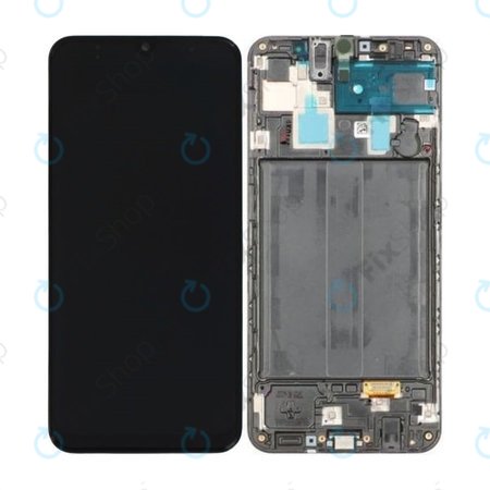 Samsung Galaxy A30 A305F - LCD zaslon + zaslon osjetljiv na dodir + okvir (crni) - GH82-19725A, GH82-19202A Originalni servisni paket