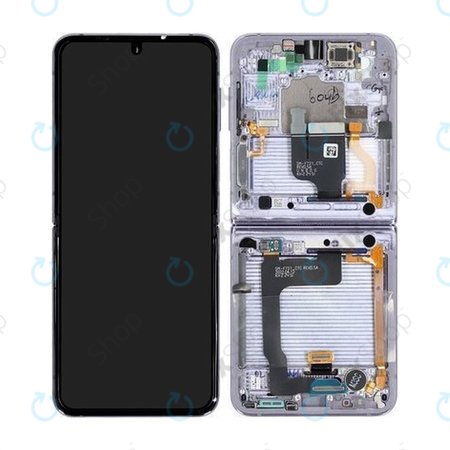 Samsung Galaxy Z Flip 4 F721B - LCD zaslon + zaslon osjetljiv na dodir + okvir (bora ljubičasta) - GH82-29440B, GH82-30239B, GH82-29441B, GH82-30238B Originalni servisni paket