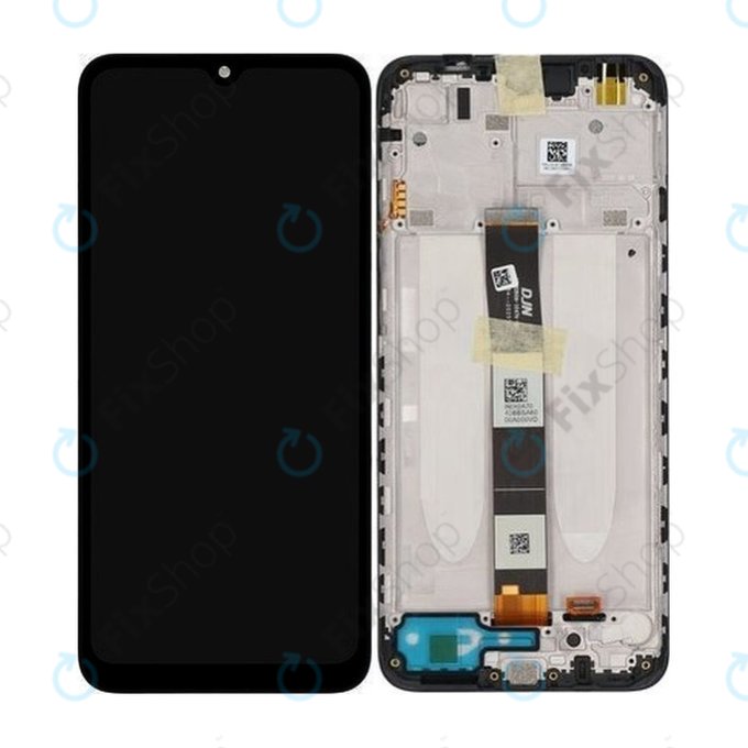 Xiaomi Redmi 9C M2006C3MG M2006C3MT, 9A M2006C3LG M2006C3LI - LCD zaslon + zaslon osjetljiv na dodir + okvir (crni) - 5600070C3L00 Originalni servisni paket