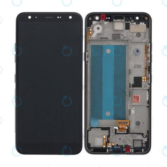 LG K40 - LCD zaslon + zaslon osjetljiv na dodir + okvir (Black) TFT