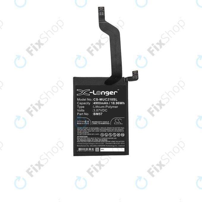 Xiaomi Redmi Note 10 Pro M2101K6G M2101K6R - Baterija BM57 4850mAh HQ