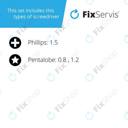 Jakemy JM-182 - Set odvijača i alata 7u1 za Apple uređaje