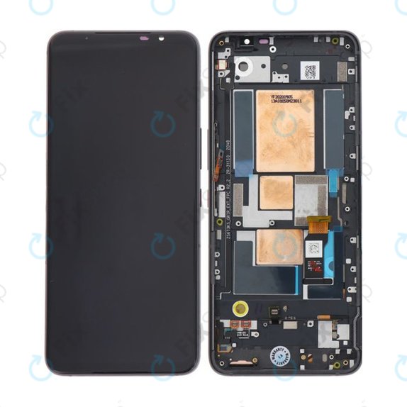 Asus ROG Phone 5 ZS673KS - LCD zaslon + zaslon osjetljiv na dodir + okvir (Phantom Black) - 90AI0051-R20021 Originalni servisni paket