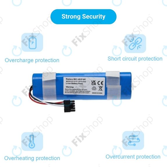 Xiaomi Mi Robot Vacuum Mop Pro (P), 2 (Mijia 2C), Viomi V2 Pro, Proscenic LDS M7 - Baterija STYJ02YM, MH1-4S1P-SC Li-Ion 3400mAh