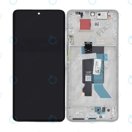 Xiaomi Poco X7 24095PCADG - LCD zaslon + zaslon osjetljiv na dodir + okvir (Silver) - 5600030O16P00 Genuine Service Pack