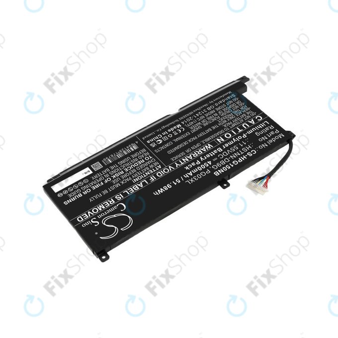 Baterija za HP Pavilion Gaming 15,16, Spectre X360 15, 4500mAh, Li-Pol, 11.55V, 3ICP6/60/72, HQ
