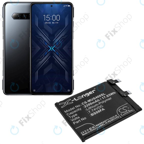 Baterija za  Xiaomi Black Shark 4, 2200mAh, Li-Pol, 7.74 V, BS08FA, HQ