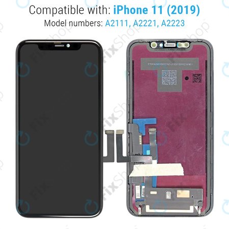 Apple iPhone 11 - LCD zaslon + steklo na dotik + okvir - 661-15932 Genuine Service Pack