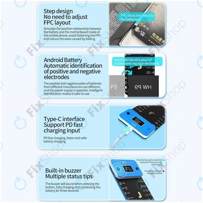 JC BT01 - Ploča za brzo punjenje baterije (iPhone 6 - 13 Pro Max)