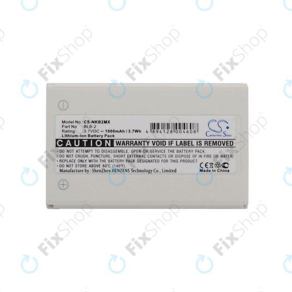 Baterija za Nokia 3610, 6510, 8310, 1000mAh, Li-Ion, 3.7V, BLB-2, HQ
