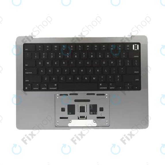 Gornji okvir tipkovnice za MacBook Pro 14", A2442 (2021), A2779 (2023), s US tipkovnicom i baterijom, Space Gray, 661-32210, Genuine Apple