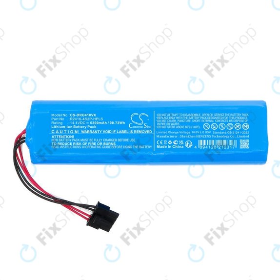 Xiaomi Dreame Bot X30 Ultra, X40 Ultra, X40 Pro Ultra, L30 Ultra, D10s Plus - Baterija R2416-4S2P-HPLS 14.4V Li-Ion 6300mAh HQ