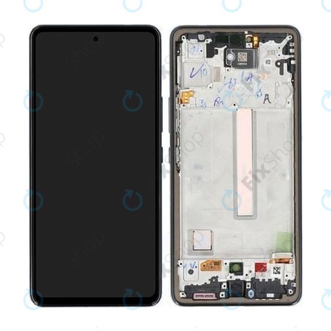 Samsung Galaxy A53 5G A536B - LCD zaslon + zaslon osjetljiv na dodir + okvir (Fantastična crna) - GH82-28024A, GH82-28025A Originalni servisni paket