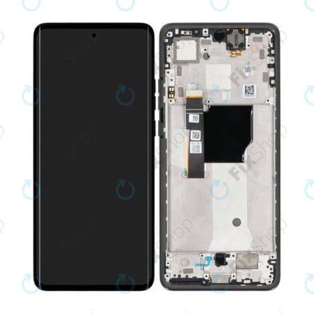 Motorola Edge 40 Neo XT2307 - LCD zaslon + zaslon osjetljiv na dodir + okvir (Black Beauty) - 5D68C23158 Genuine Service Pack