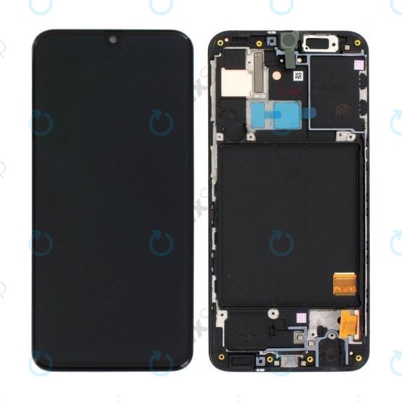 Samsung Galaxy A40 A405F - LCD zaslon + zaslon osjetljiv na dodir + okvir (Black) - GH82-19672A, GH82-19674A Originalni servisni paket