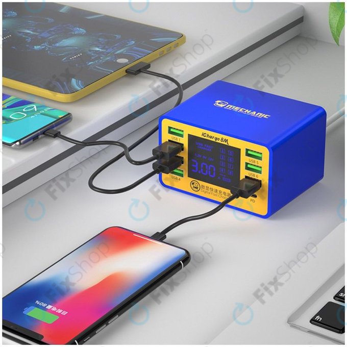 Mechanic iCharge 8M - USB stanica za punjenje s USB-C i USB 3.0