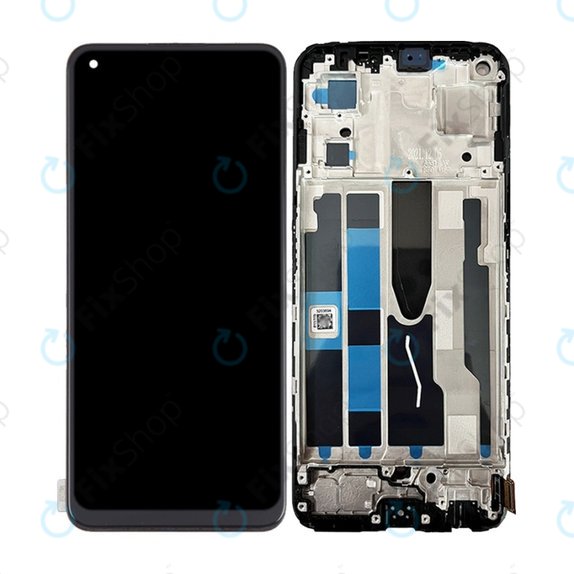 Oppo Reno 7 5G - LCD zaslon + zaslon osjetljiv na dodir + okvir (stari crni) OLED