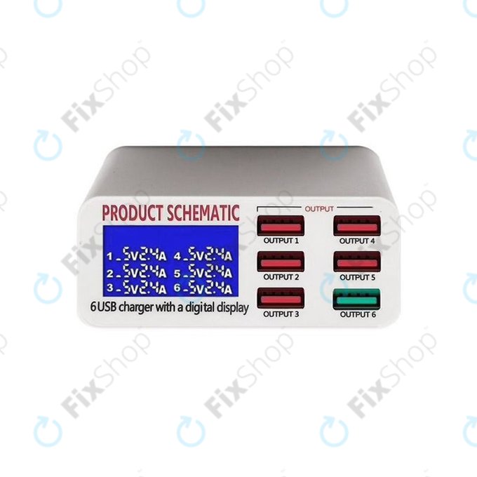 Product Schematic 896 - USB stanica za punjenje s USB 3.0