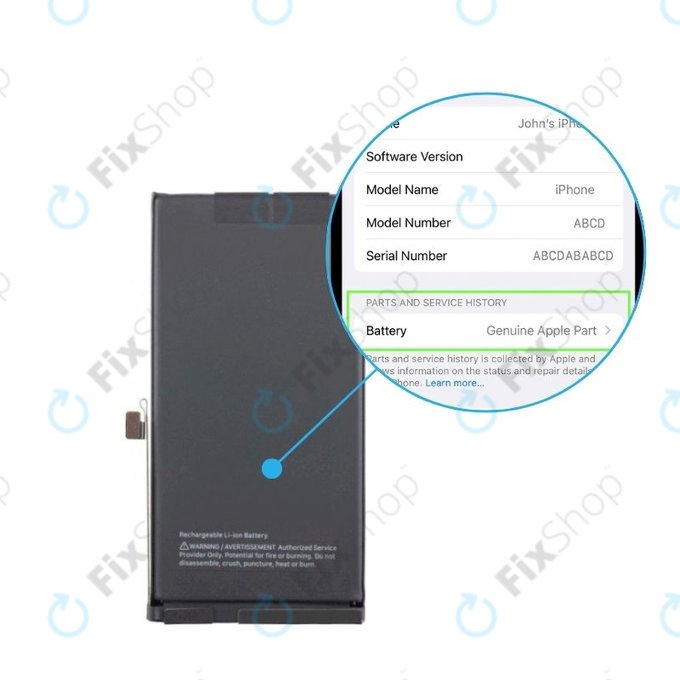 Baterije za iPhone 14 | 661-30373 | 3279mAh | Genuine Apple