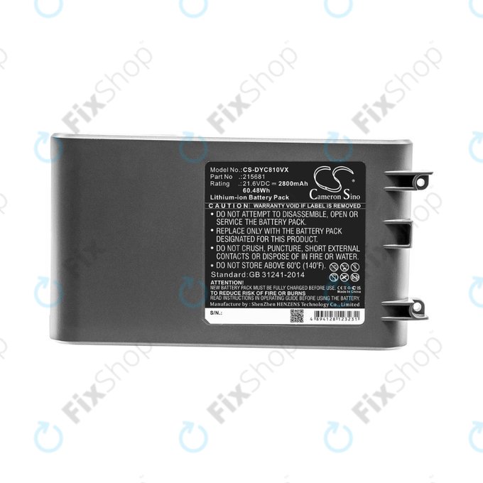 Dyson V8 - Baterija 215681, PM8-US-HFB1497A Li-Ion 21.6V 2800mAh HQ