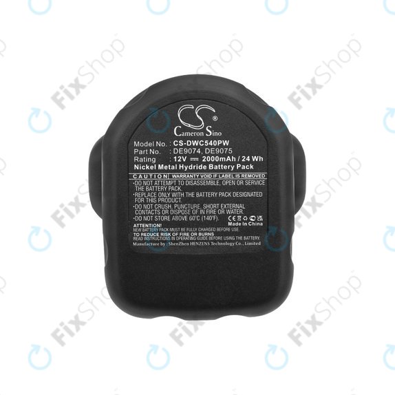 DeWalt DC, DW, 2000-series - Baterija DE9074, DE9075, 152250-27, 397745-01 2000mAh HQ