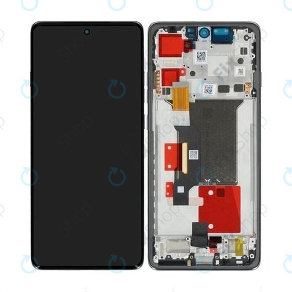 Motorola Edge 60 Pro - LCD zaslon + zaslon osjetljiv na dodir + okvir (Shadow) - 5D68C30045 Genuine Service Pack