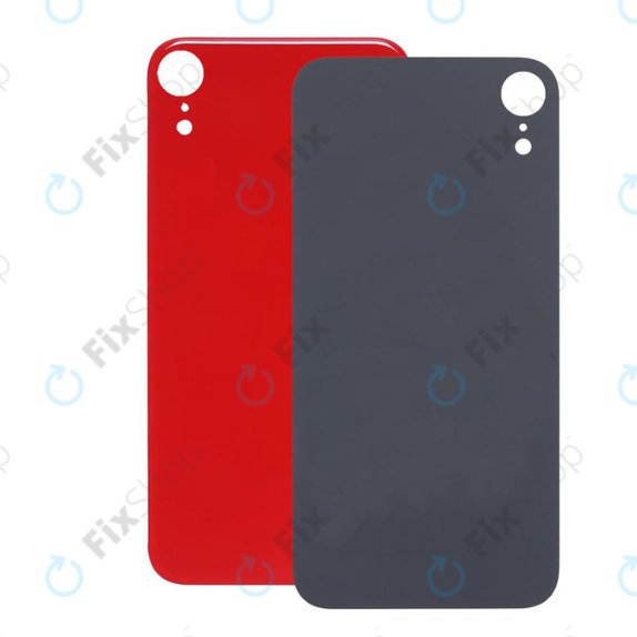 Apple iPhone XR - Staklo stražnjeg kućišta s većom rupom za kameru (crveno)