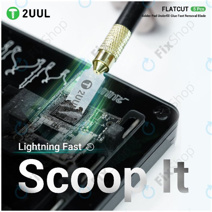 Oštrice za uklanjanje underfill ljepila, ravni rez, 2UUL DA28, 5kom/pak