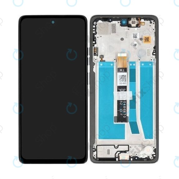 Motorola Moto G75 5G XT2437-2 - LCD zaslon + zaslon osjetljiv na dodir + okvir (Black) TFT